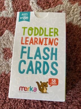 Toddler Learning Flash Cards - Multicolor Educational Set